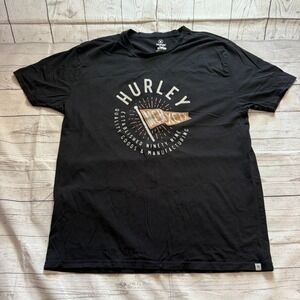 Hurley T-Shirt Short Sleeve Graphic Print Black‎ Men's Size XL